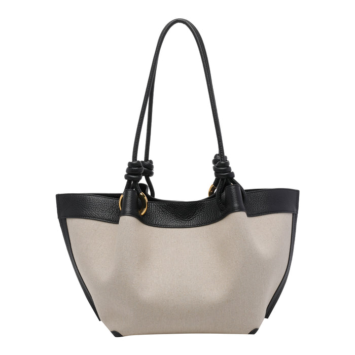 Coccinelle Bags Beige Fabric Calf Leather