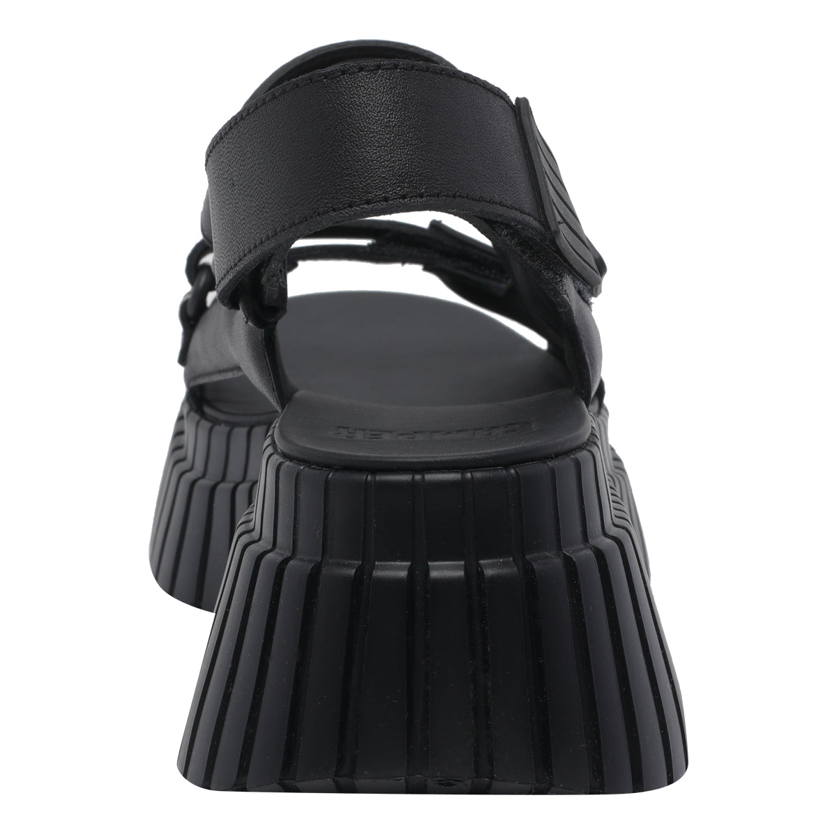 Camper Sandals Black Calf Leather/rubber Sole