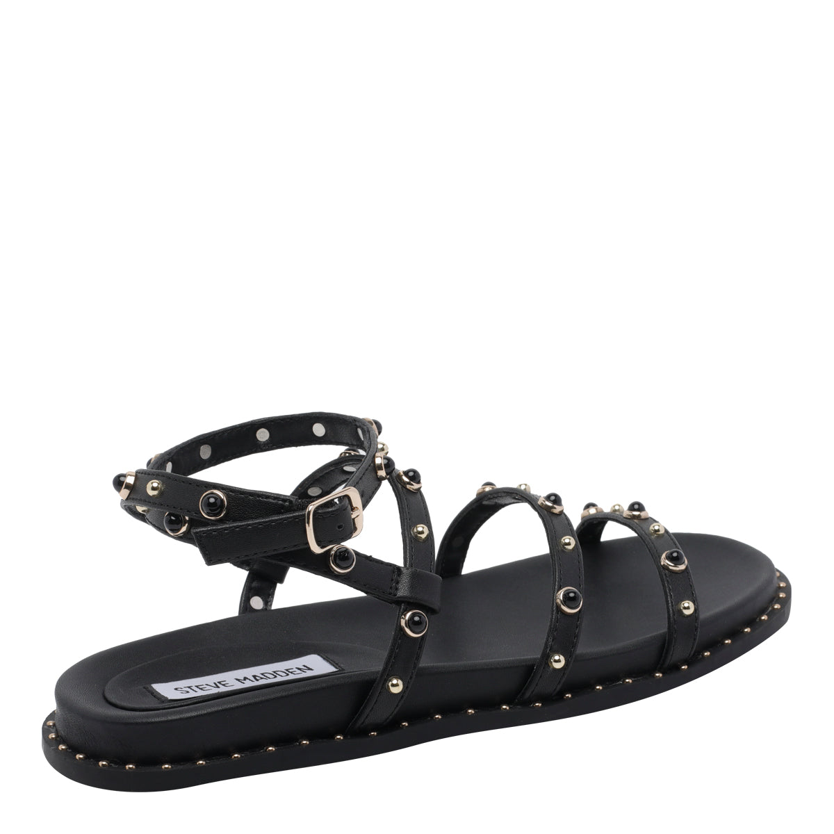 Steve Madden Sandals Black Synthetic Leather/rubber Sole