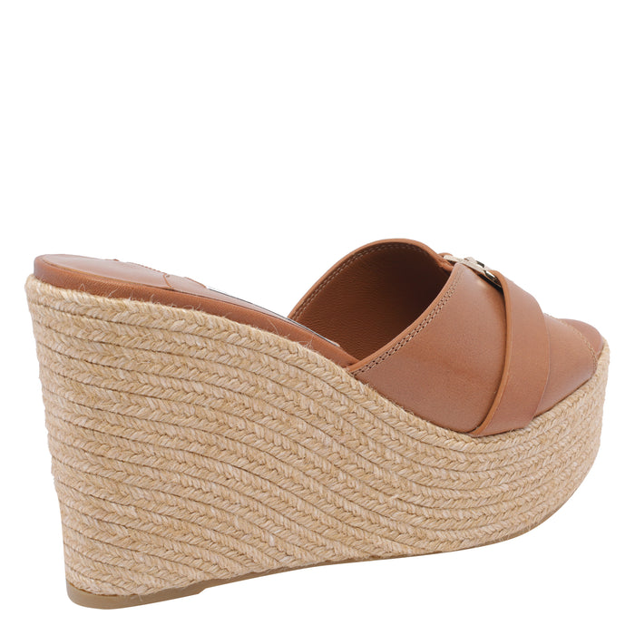 Jimmy Choo Sandals Brown Calf Leather/rubber Sole