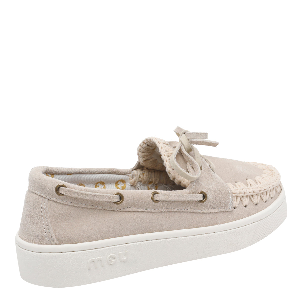 Mou Sneakers Beige Suede Leather/rubber Sole