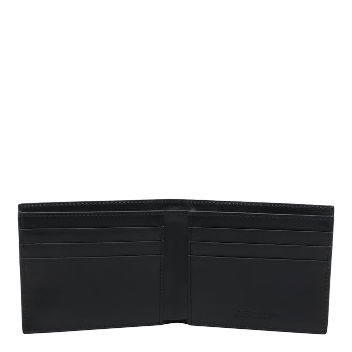 Off White Wallets Black Calf Leather