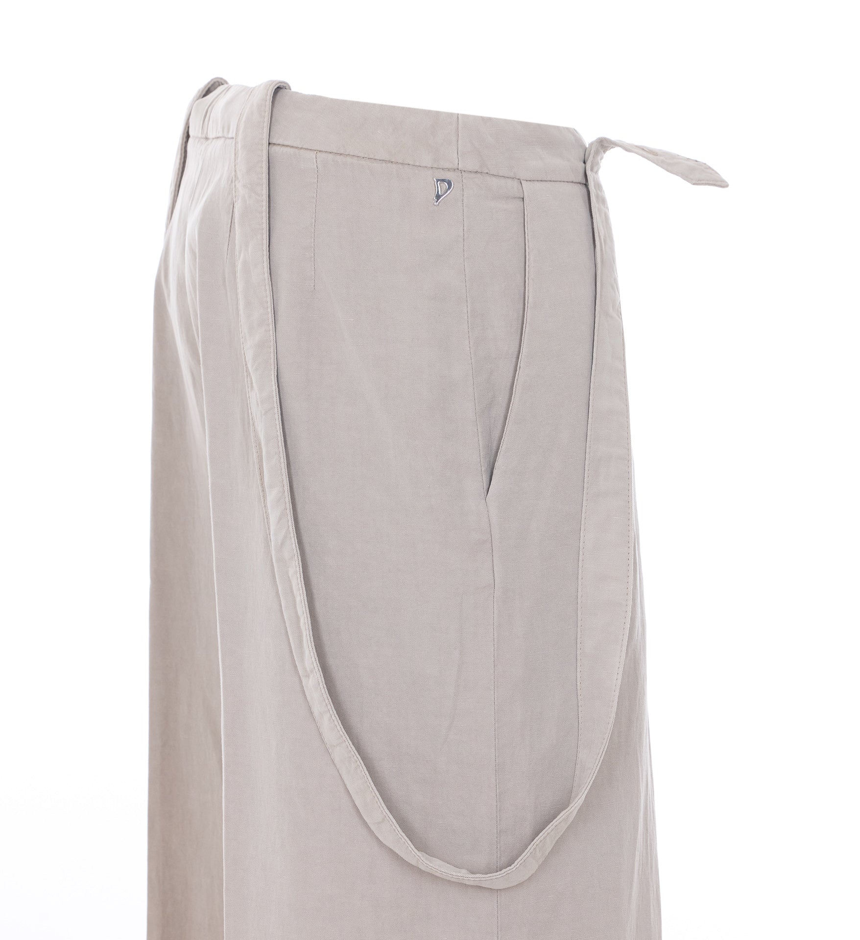 Dondup Trousers Grey Lyocell