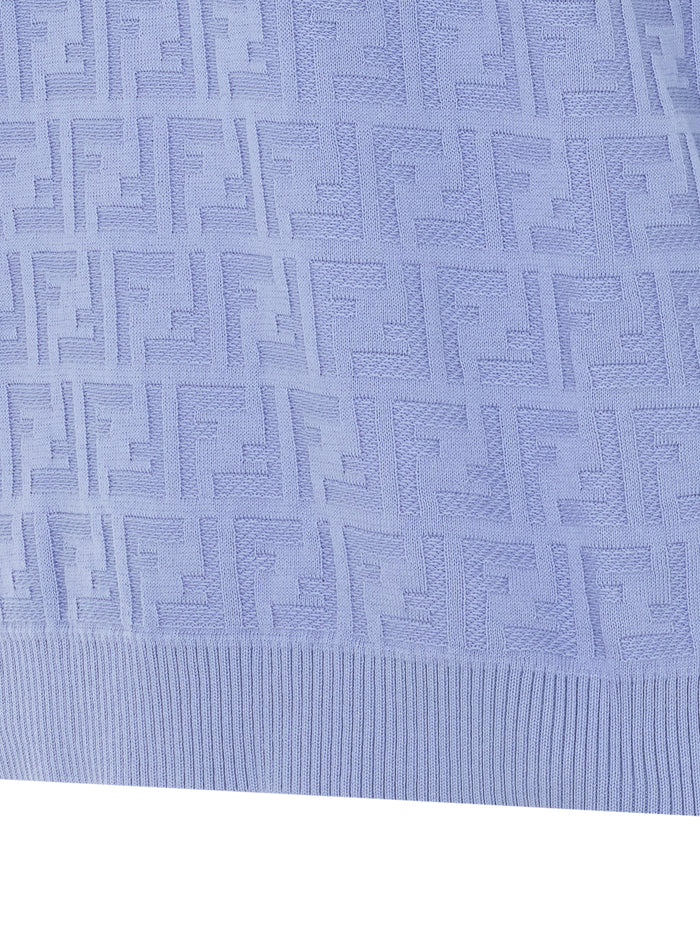 Fendi T-shirts and Polos Blue Cotton