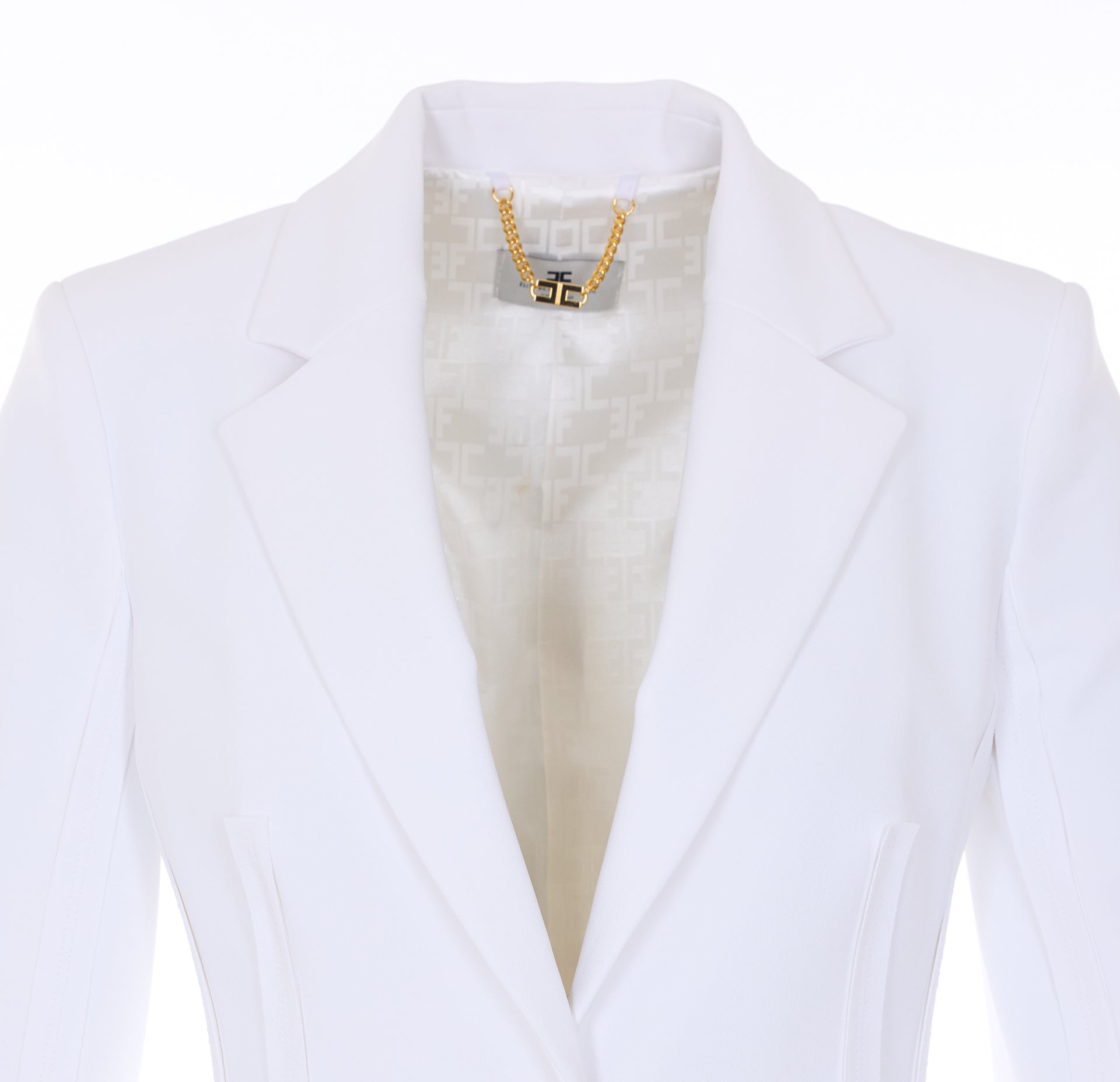 Elisabetta Franchi Jackets White Polyester