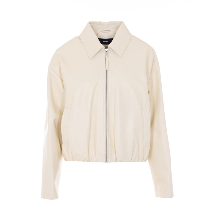 Arma Jackets White Genine Leather