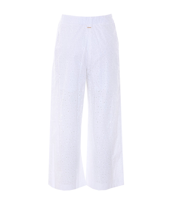 Twin-set Trousers White Cotton
