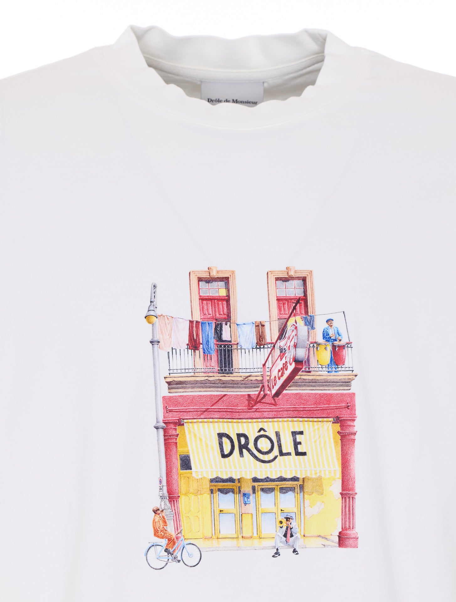 DROLE DE MONSIEUR T-shirts and Polos White Cotton