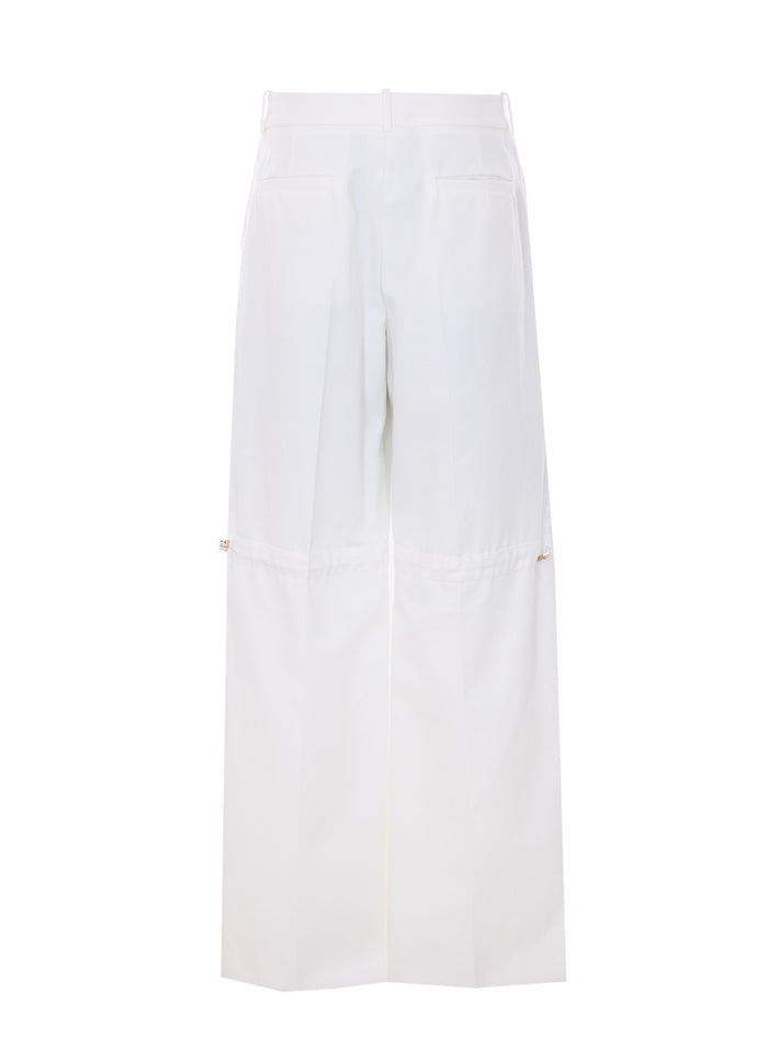 Fendi Trousers White Cotton