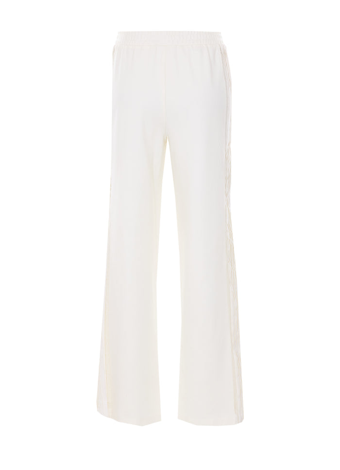 Twin-set Trousers White Viscose