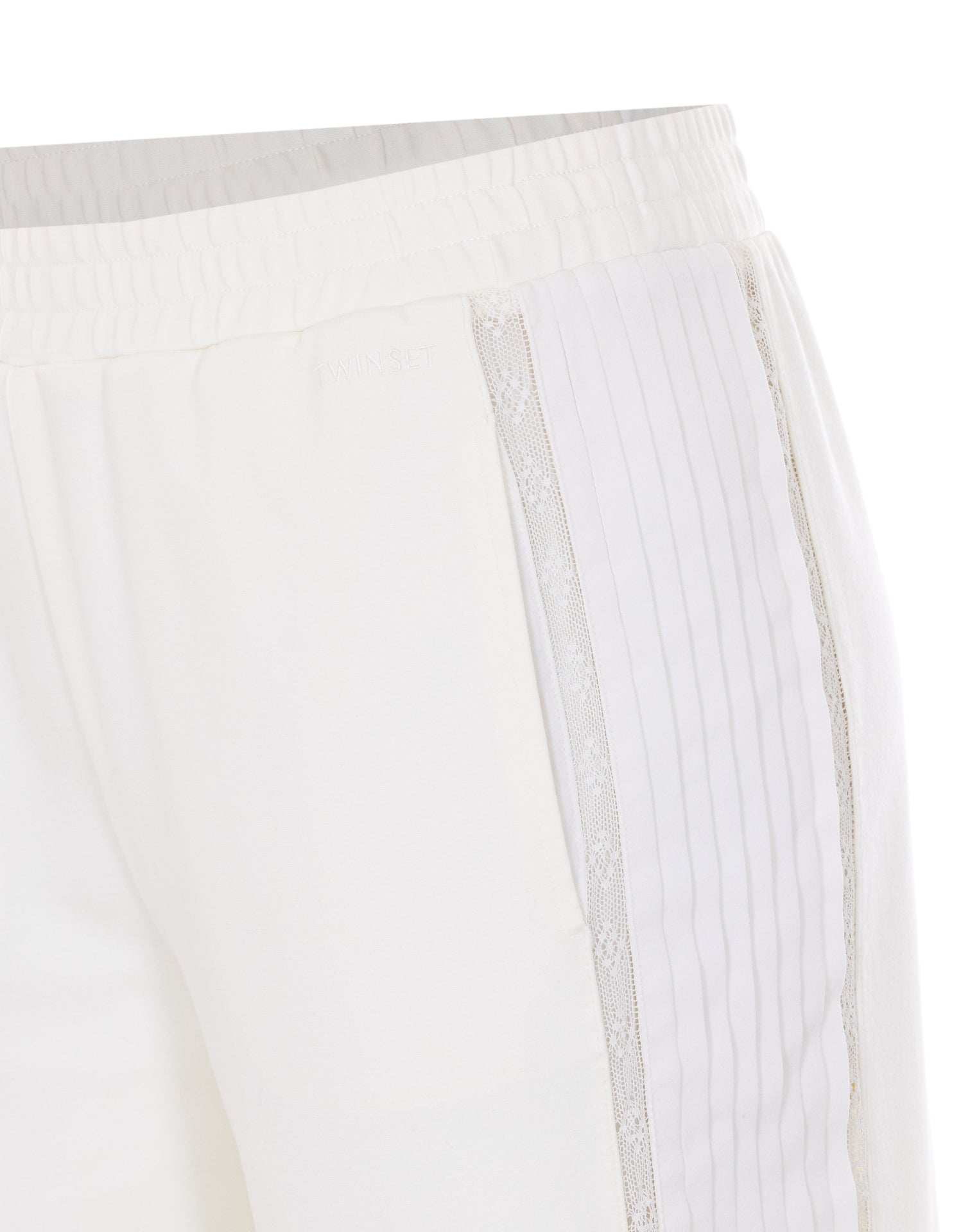 Twin-set Trousers White Viscose