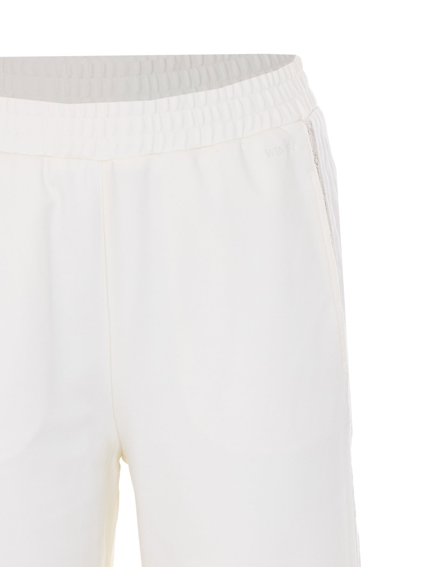 Twin-set Trousers White Viscose