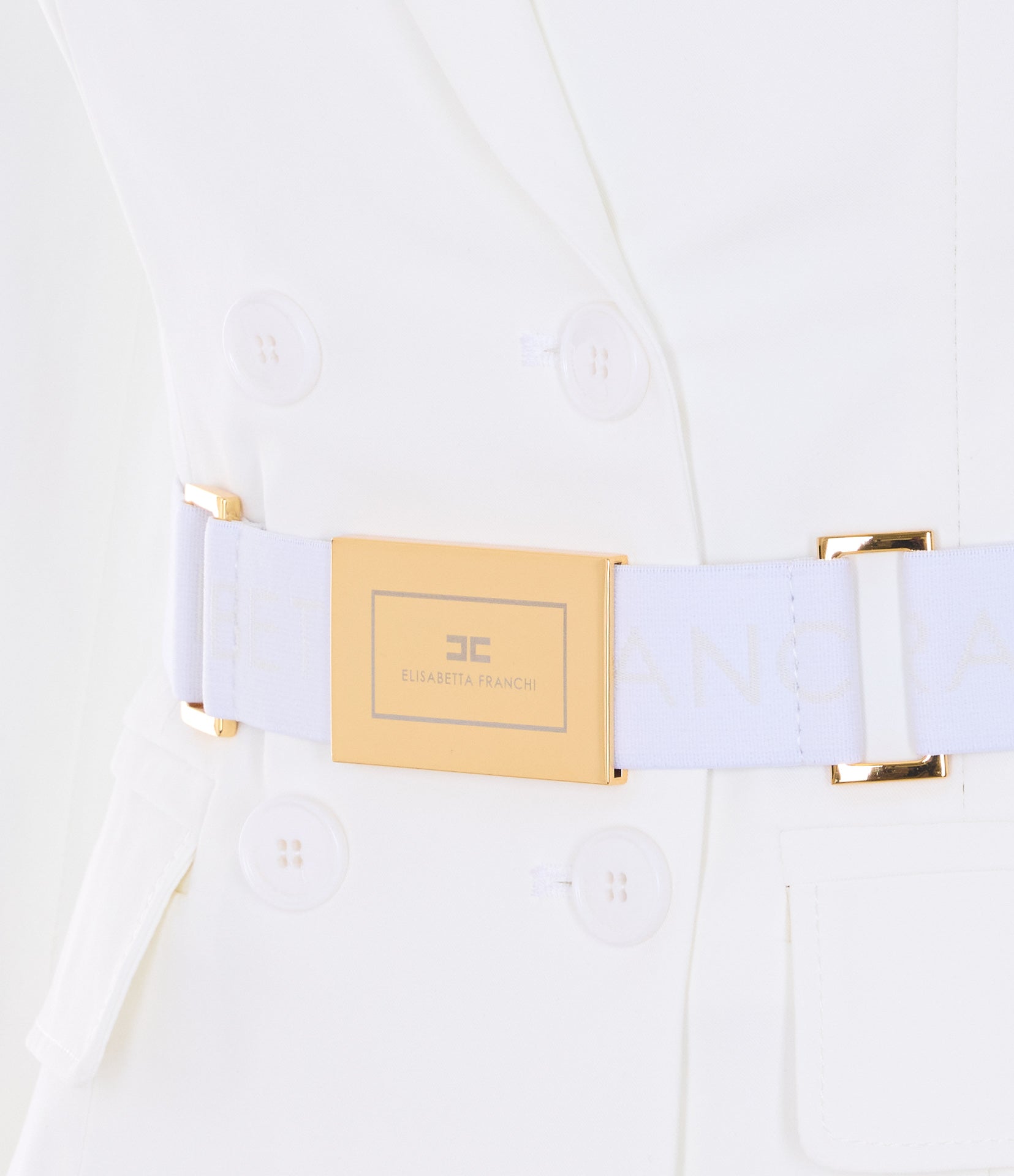 Elisabetta Franchi Jackets White Polyamide