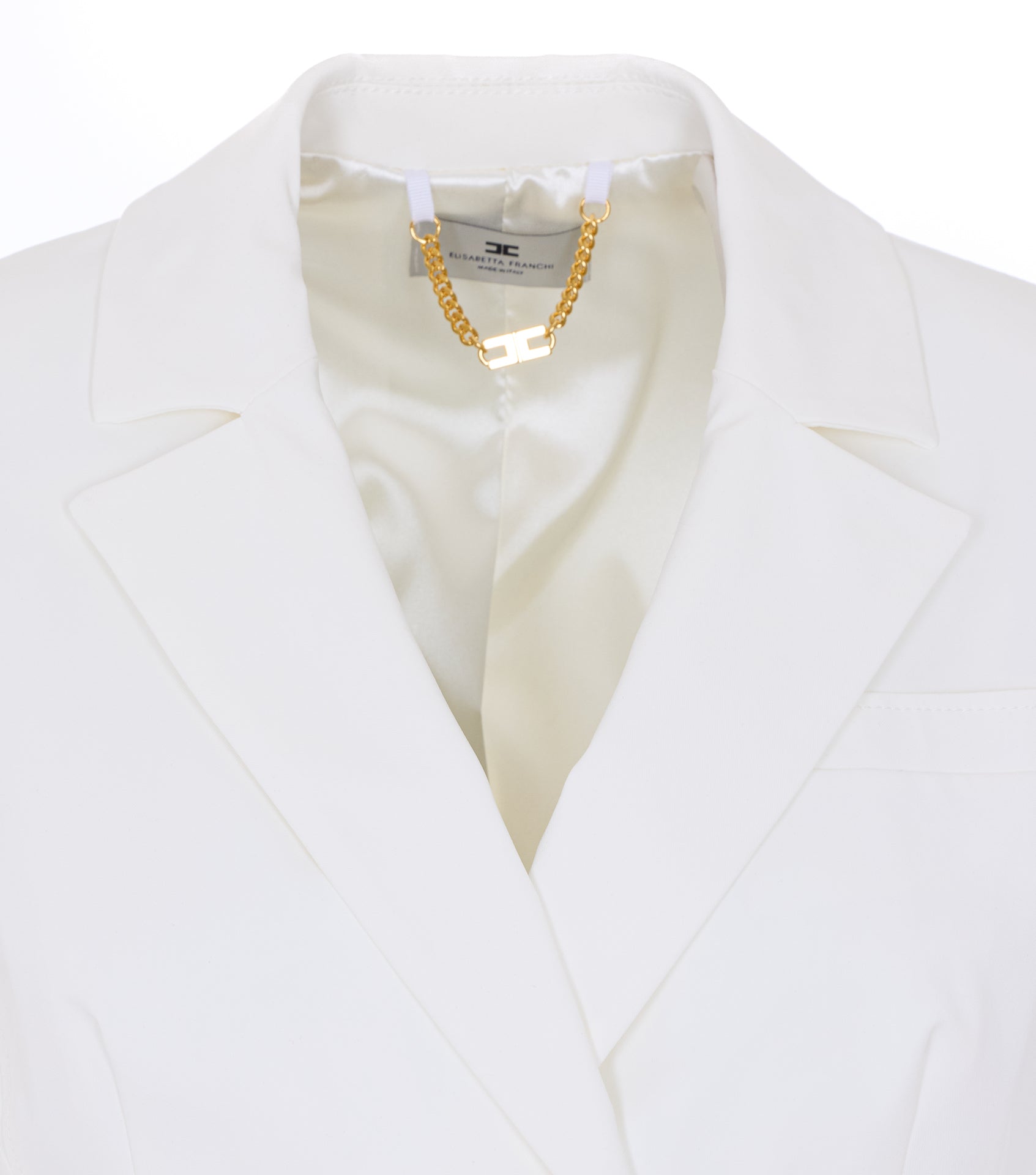 Elisabetta Franchi Jackets White Polyamide
