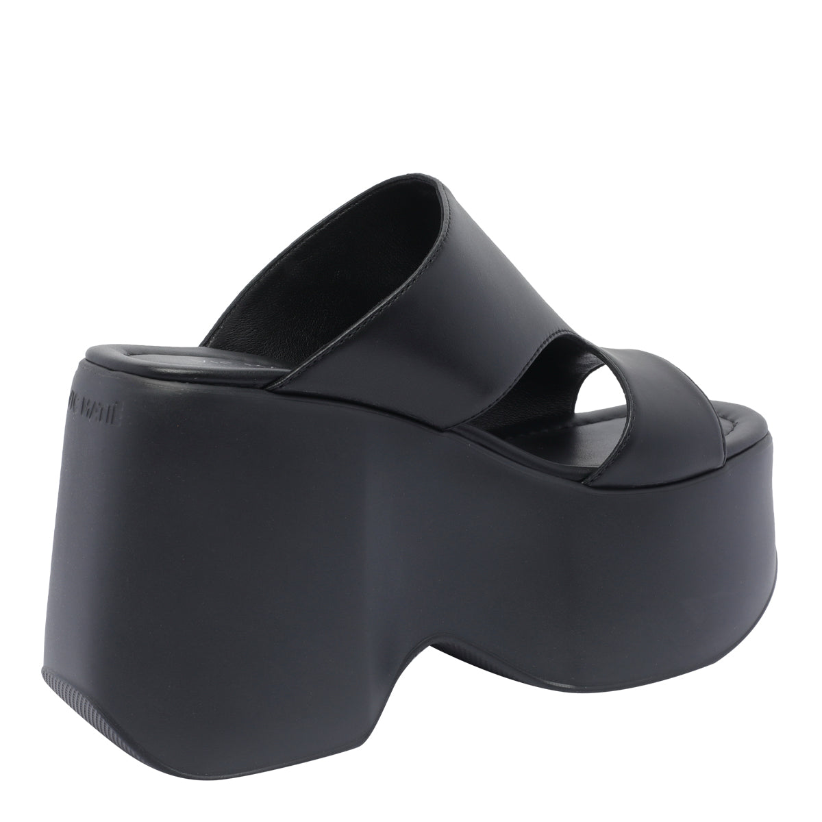 Vic Matie Sandals Black Calf Leather/rubber Sole