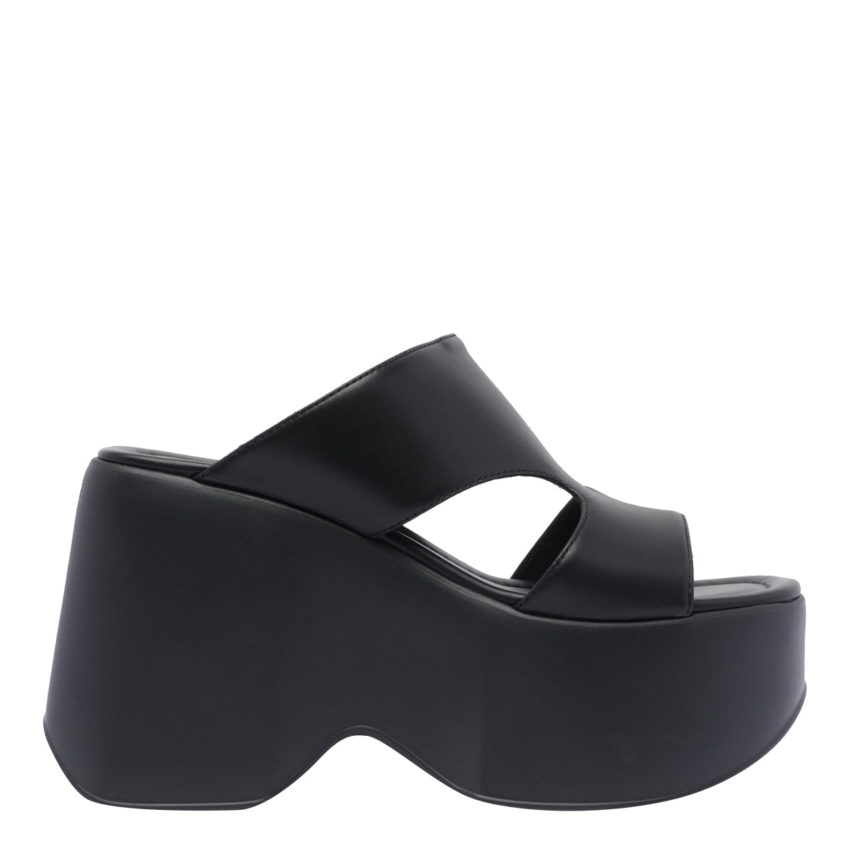 Vic Matie Sandals Black Calf Leather/rubber Sole