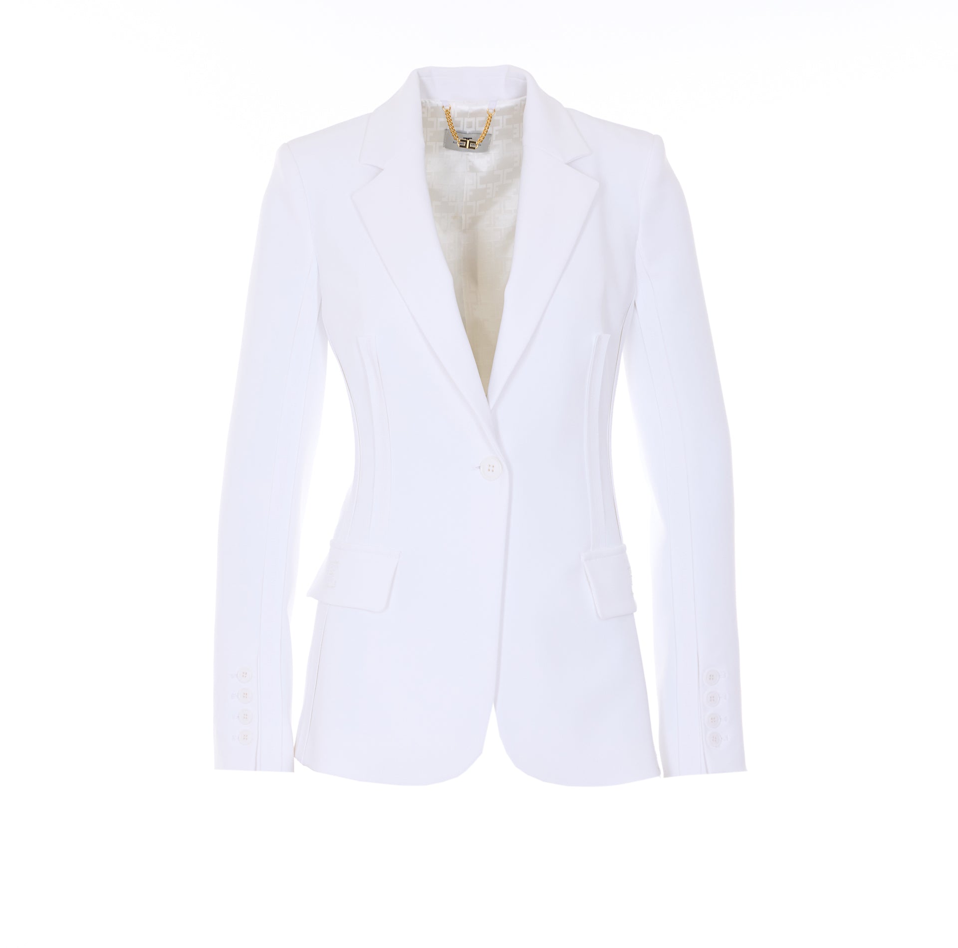 Elisabetta Franchi Jackets White Polyester