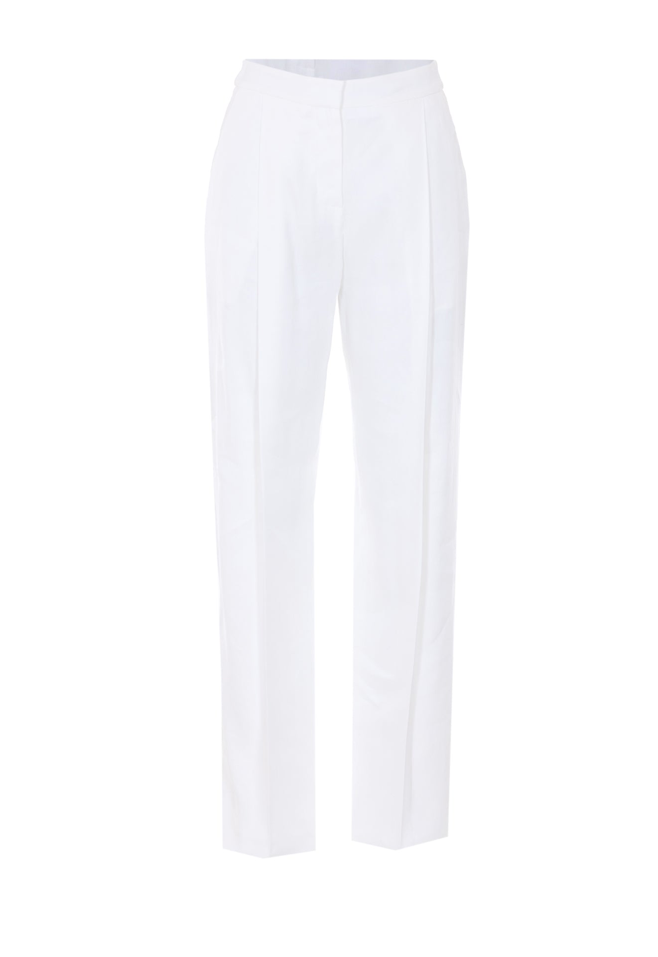 Elisabetta Franchi Trousers White Linen