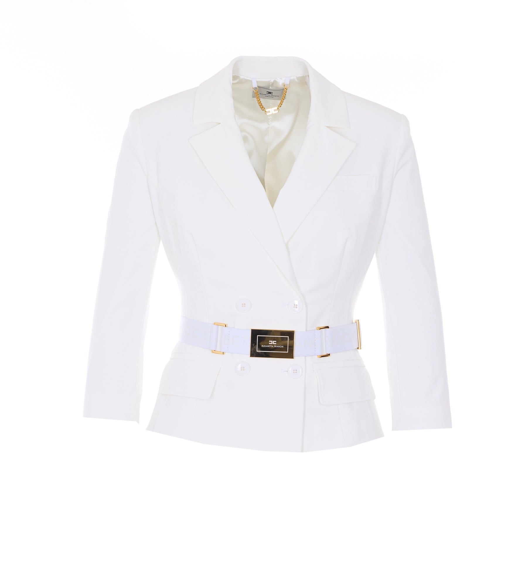 Elisabetta Franchi Jackets White Polyamide