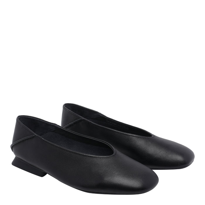 Camper Flat shoes Black Calf Leather/rubber Sole