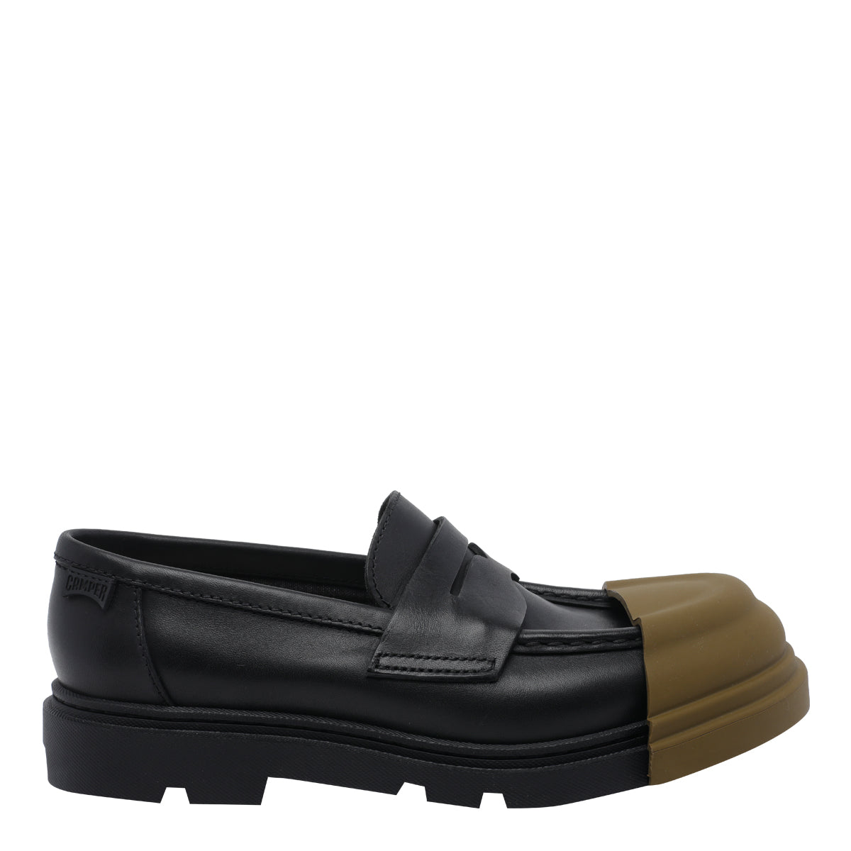Camper Sneakers Black Calf Leather/rubber Sole