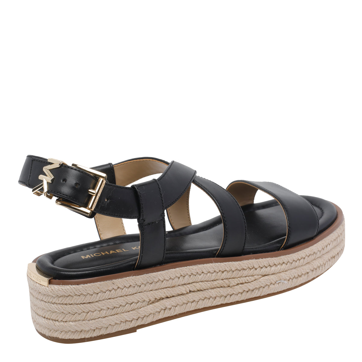 Michael Kors Sandals Black Calf Leather/rubber Sole