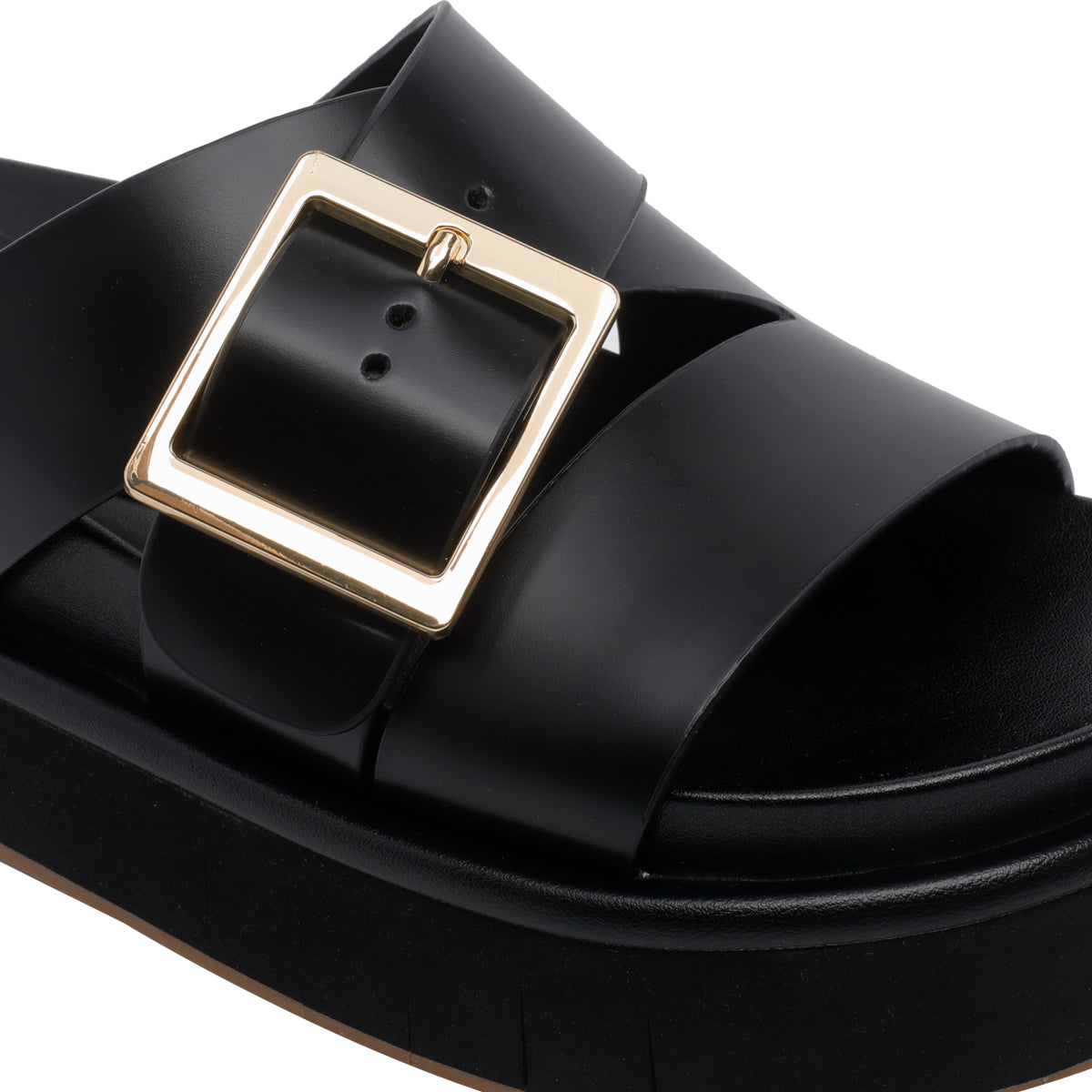 Palomitas by Paloma Barcelo Sandals Black Calf Leather/rubber Sole