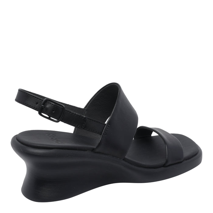 Camper Sandals Black Calf Leather/rubber Sole