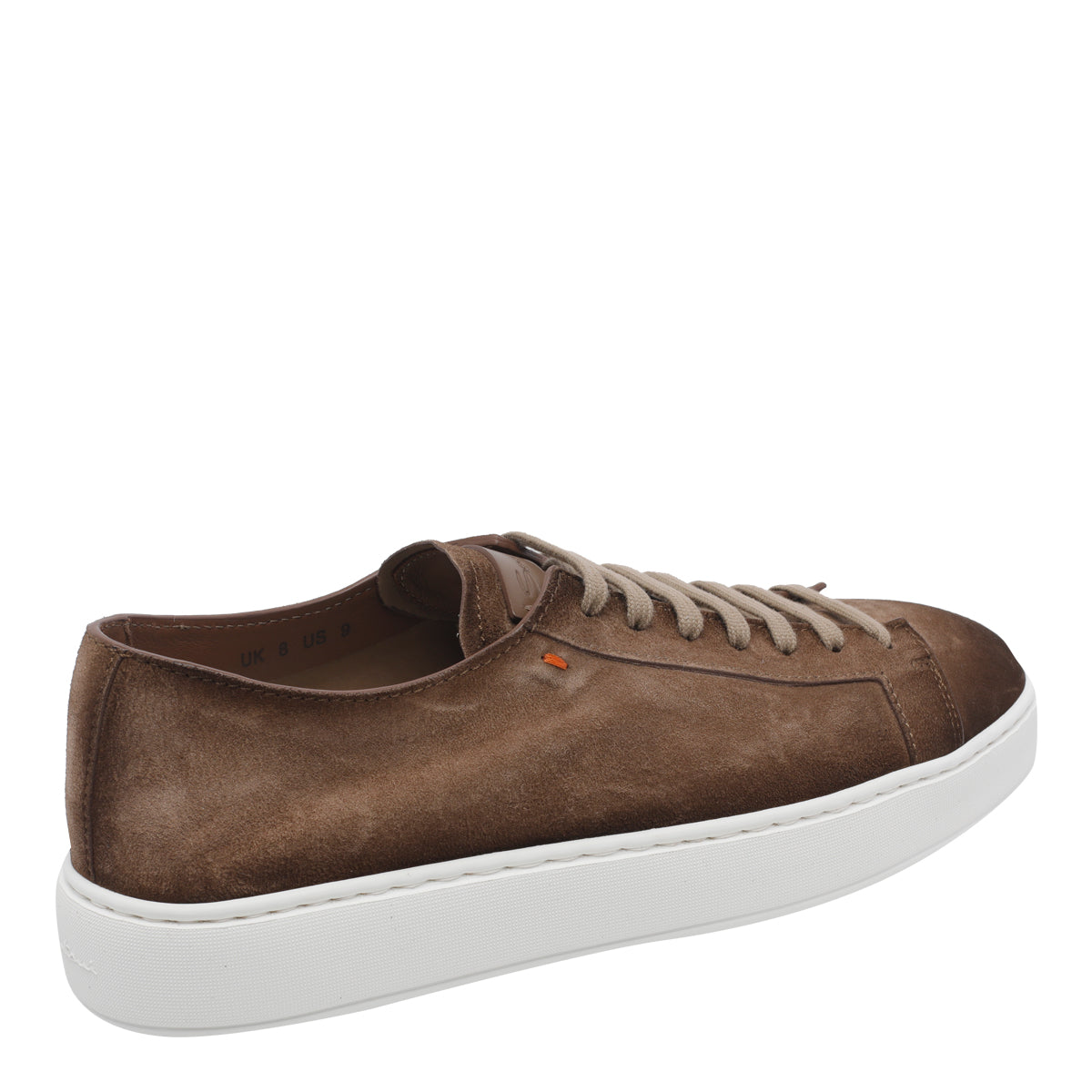 Santoni Sneakers Brown Calf Leather/rubber Sole
