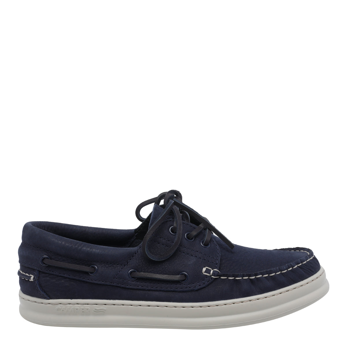 Camper Flat shoes Blue Suede Leather/rubber Sole