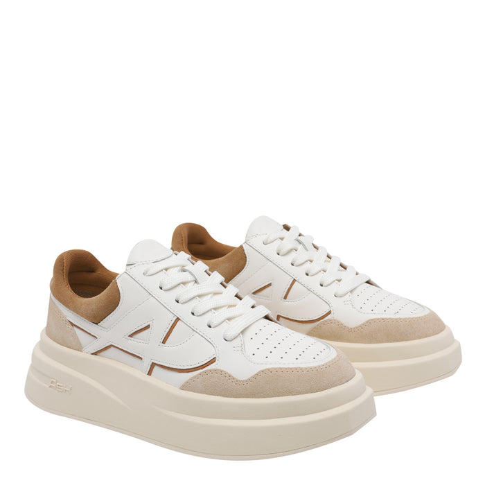 ASH Sneakers White Calf Leather/rubber Sole