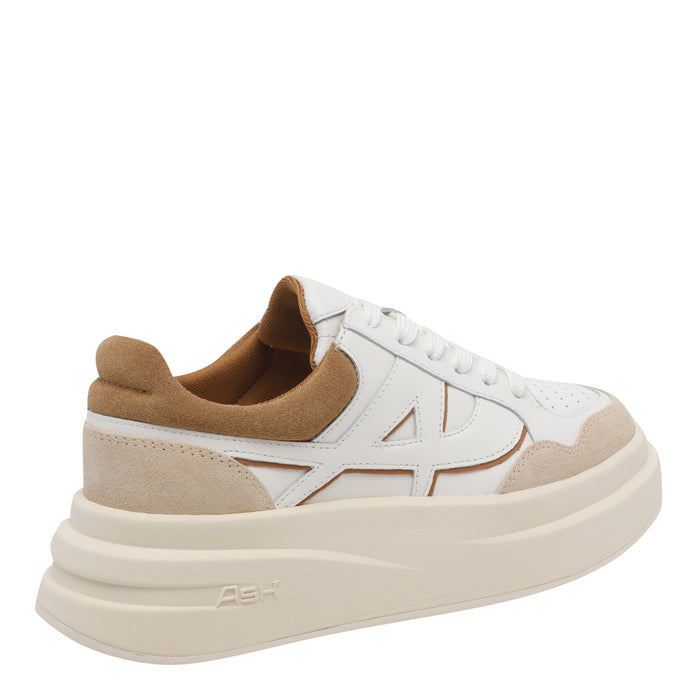 ASH Sneakers White Calf Leather/rubber Sole
