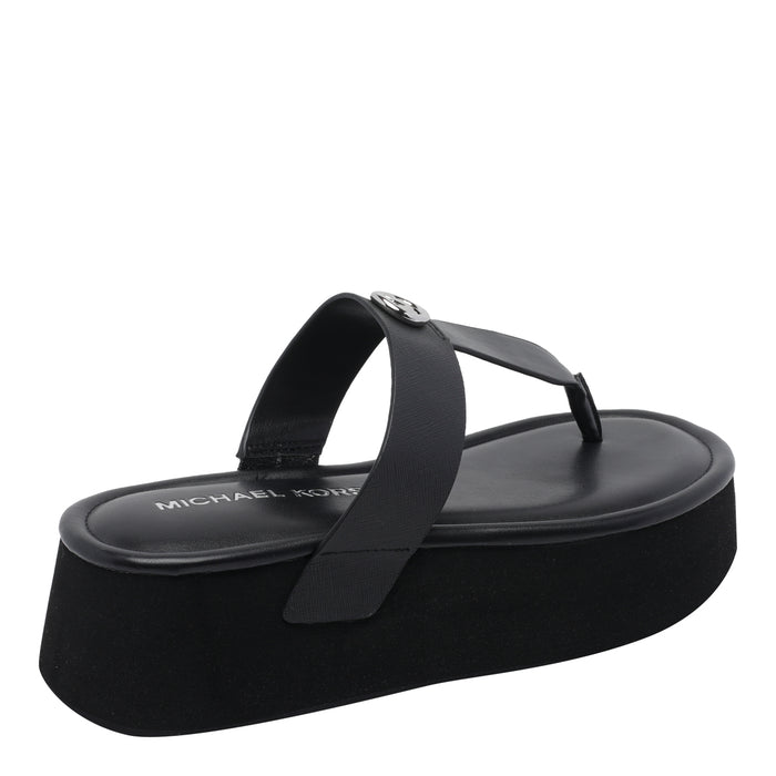 Michael Kors Sandals Black Pvc/rubber Sole