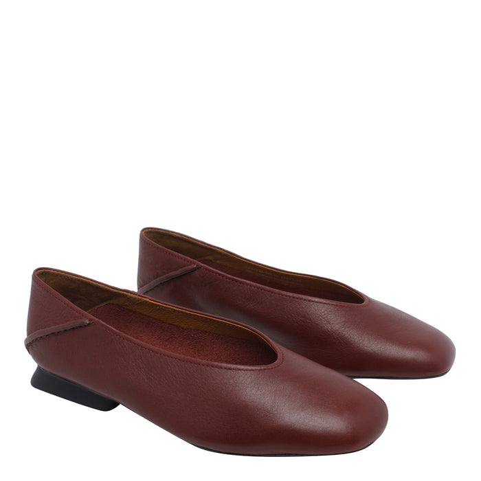 Camper Flat shoes Bordeaux Calf Leather/rubber Sole