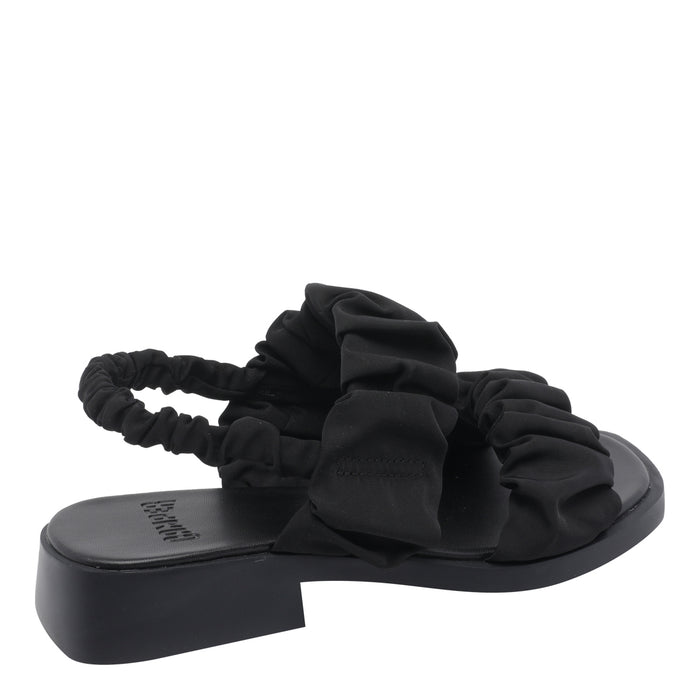 Camper Sandals Black Fabric/rubber Sole