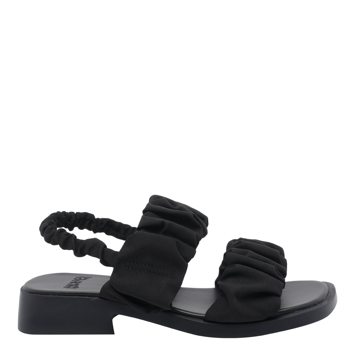 Camper Sandals Black Fabric/rubber Sole