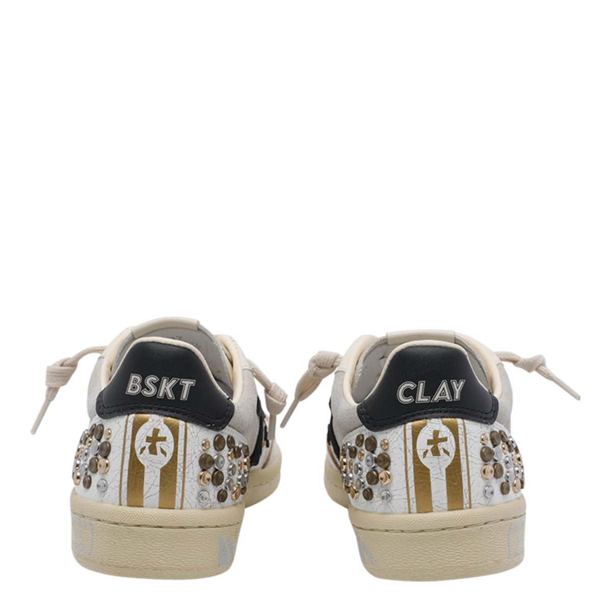 Premiata Sneakers White Calf Leather/rubber Sole