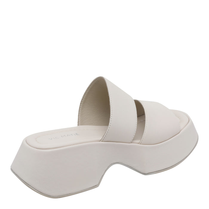 Vic Matie Sandals White Calf Leather/rubber Sole