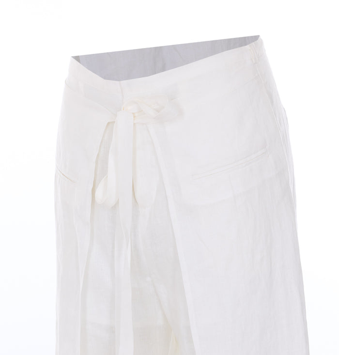Eleh Trousers White Flax