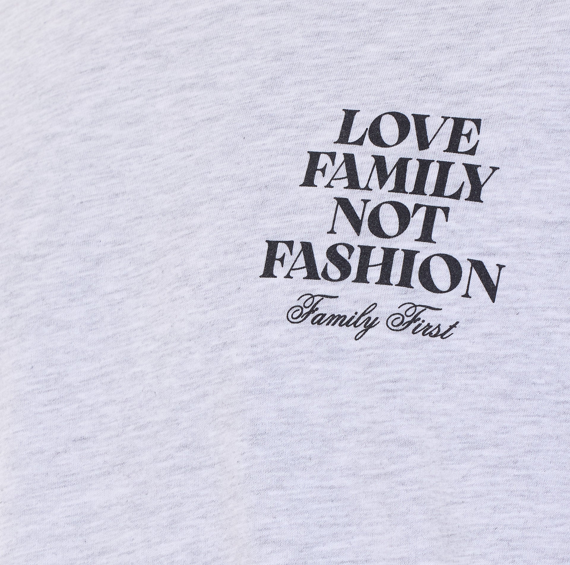 Family First T-shirts and Polos Grey Cotton