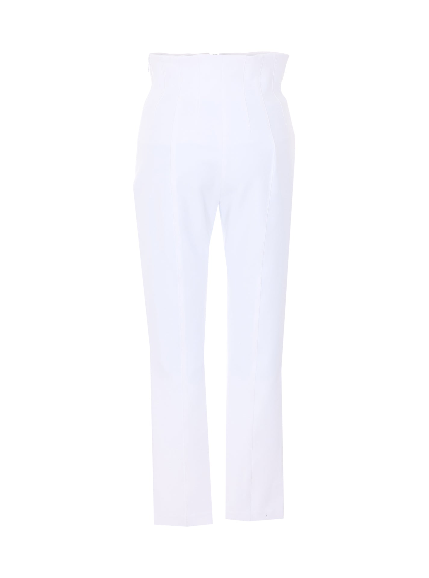 Elisabetta Franchi Trousers White Polyester