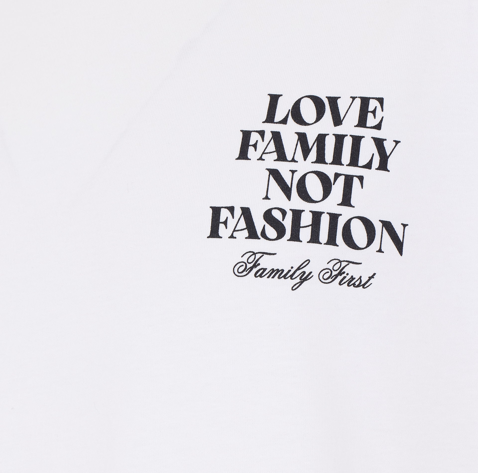 Family First T-shirts and Polos White Cotton