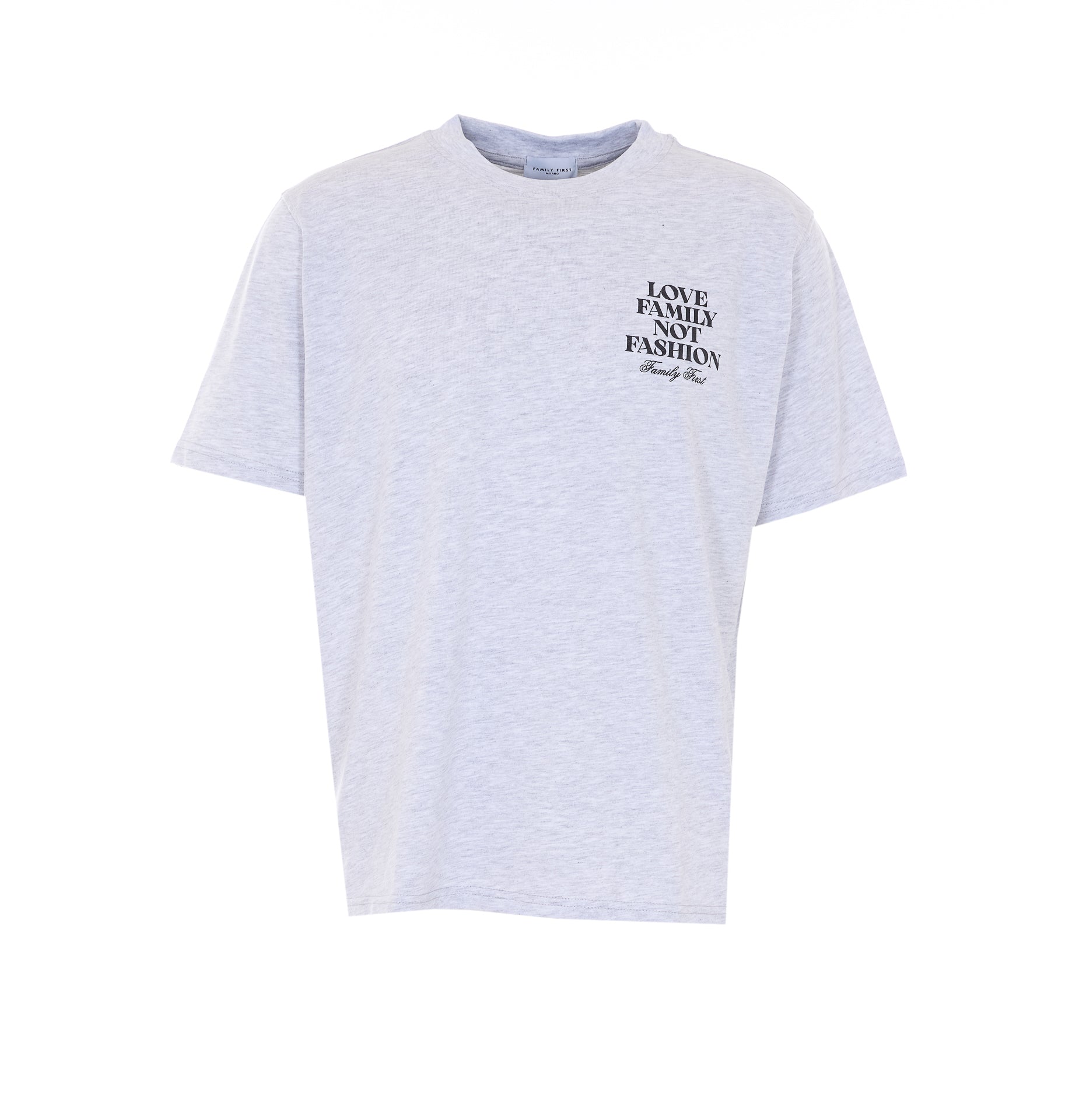 Family First T-shirts and Polos Grey Cotton