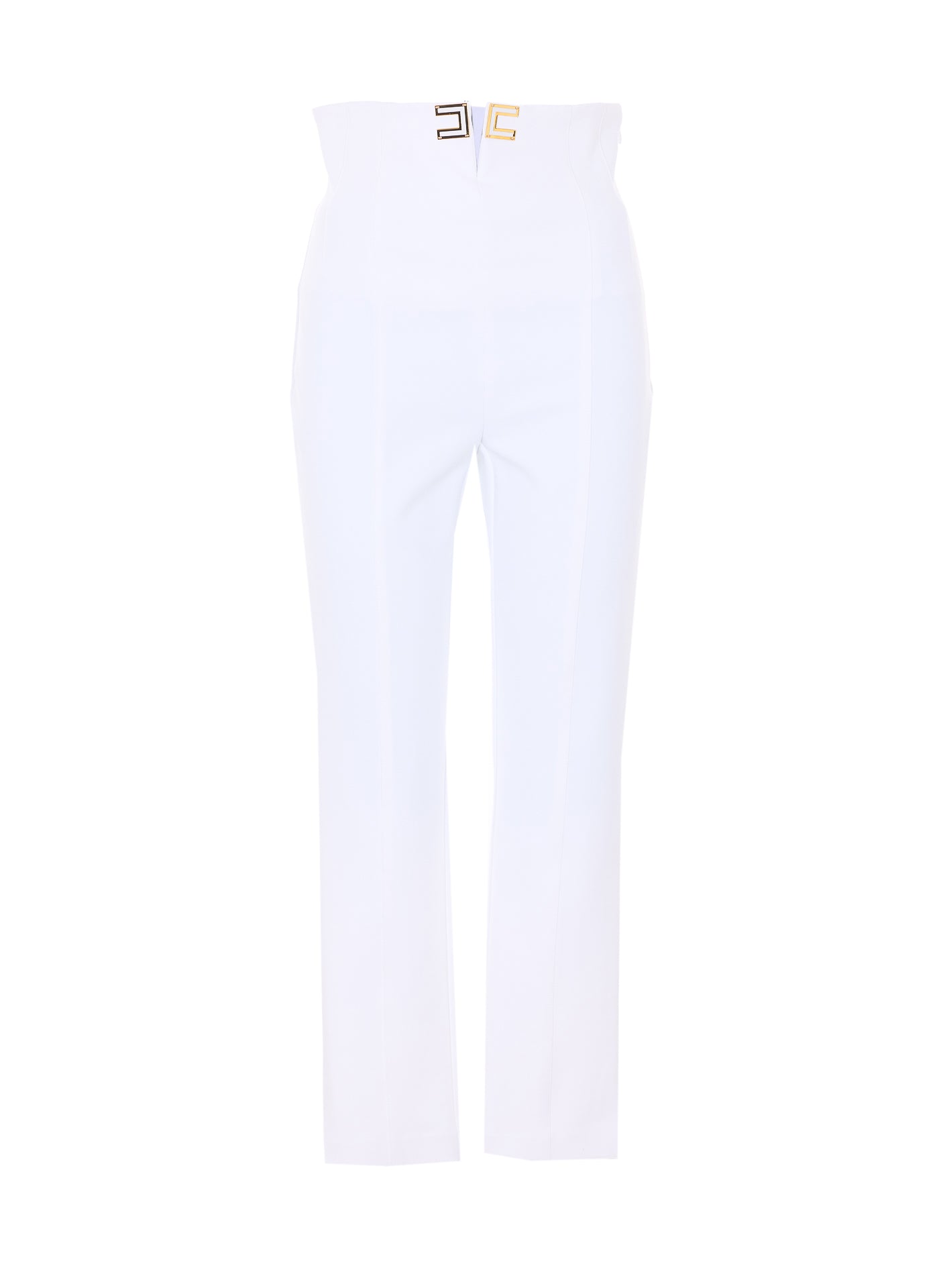 Elisabetta Franchi Trousers White Polyester