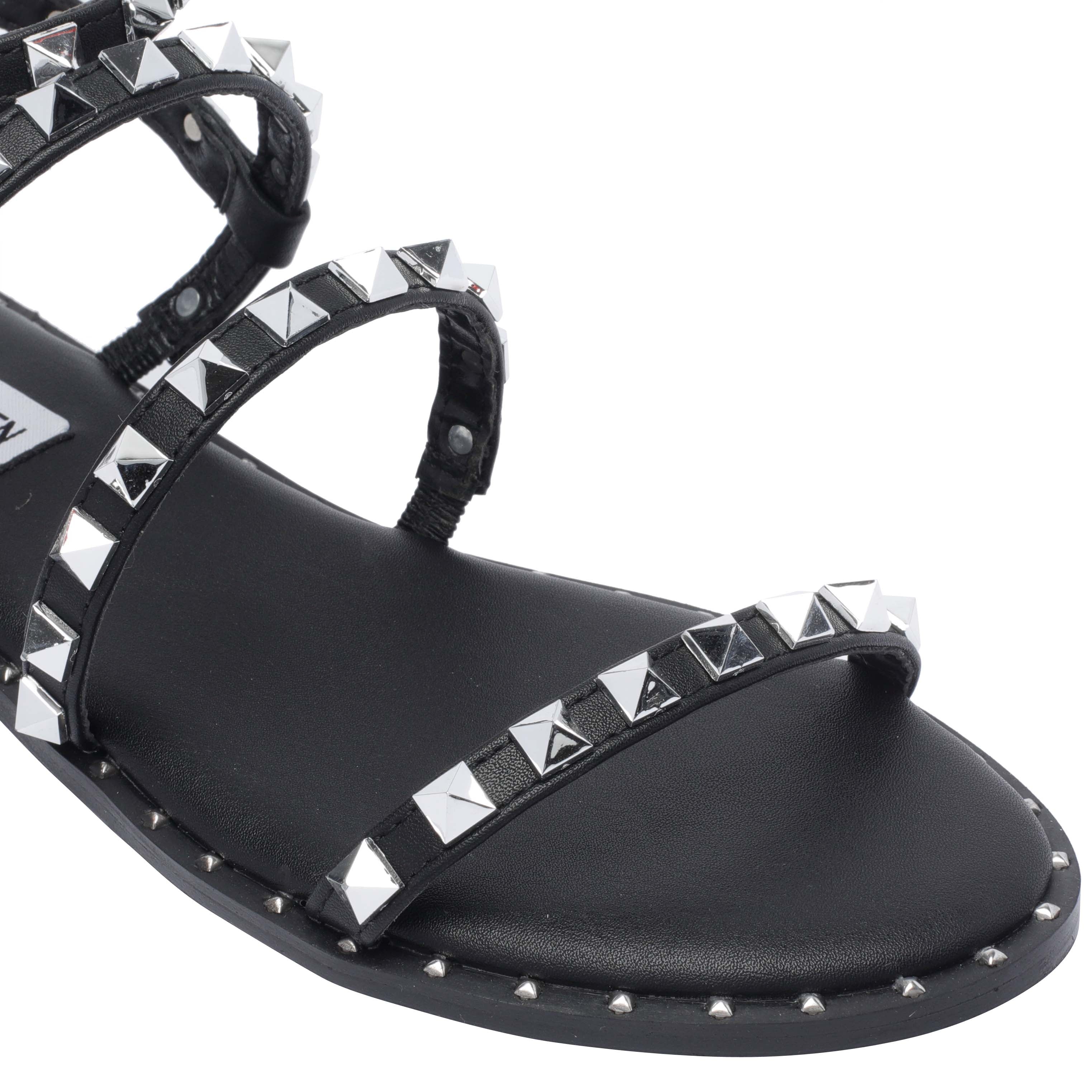 Steve Madden Sandals Black Synthetic Leather/rubber Sole