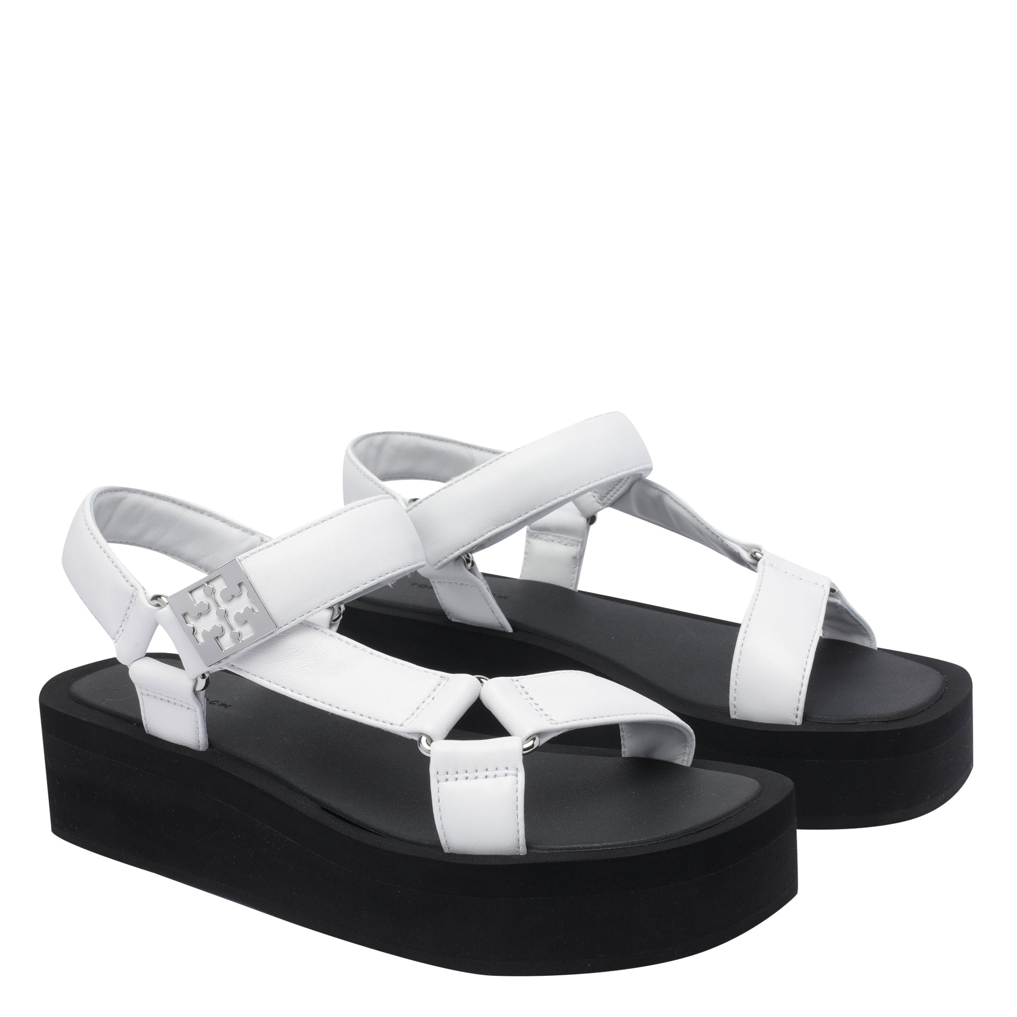 Tory Burch Sandals White Calf Leather/rubber Sole
