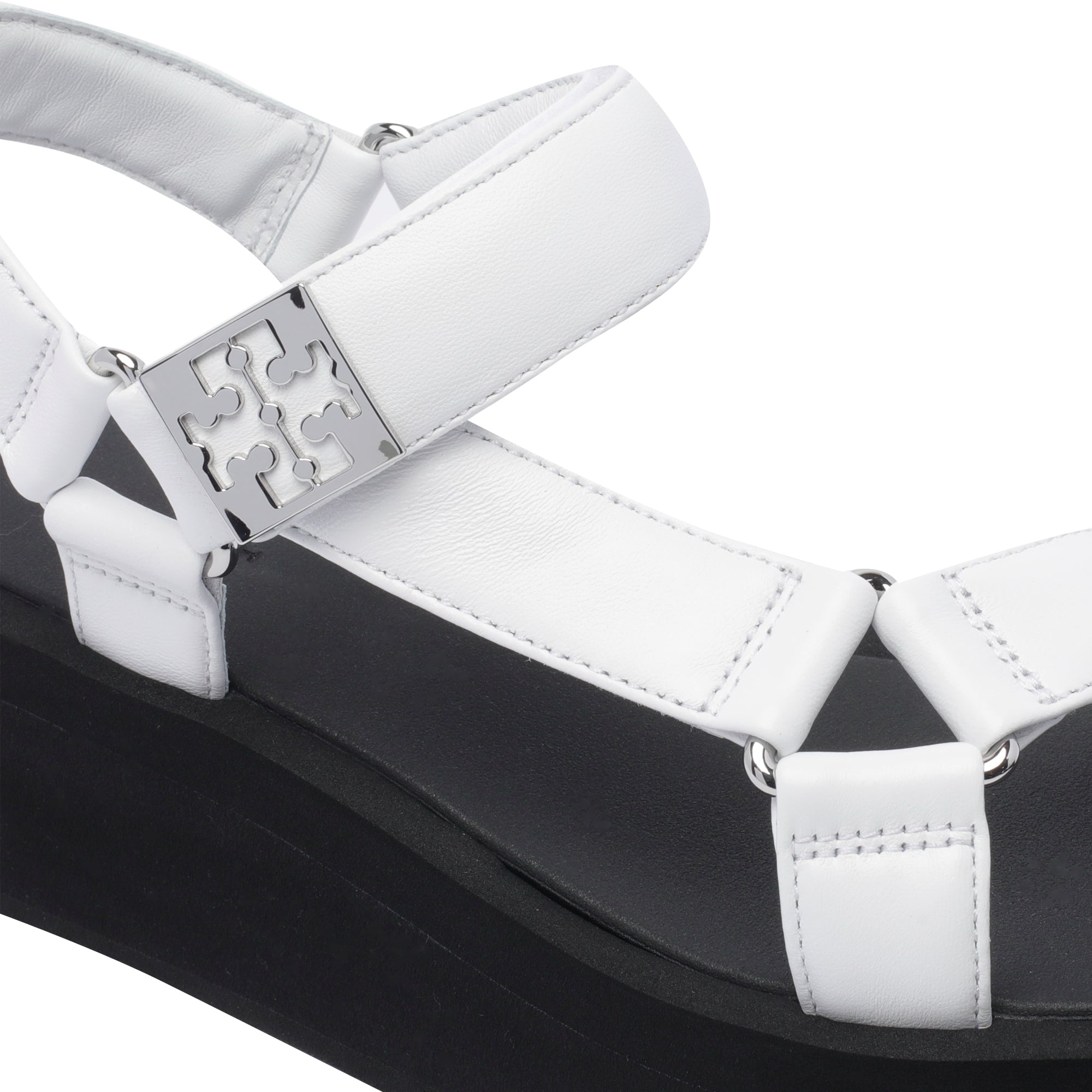 Tory Burch Sandals White Calf Leather/rubber Sole