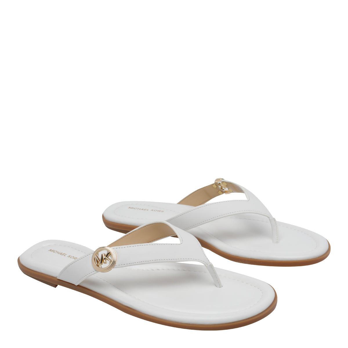 Michael Kors Sandals White Calf Leather/rubber Sole