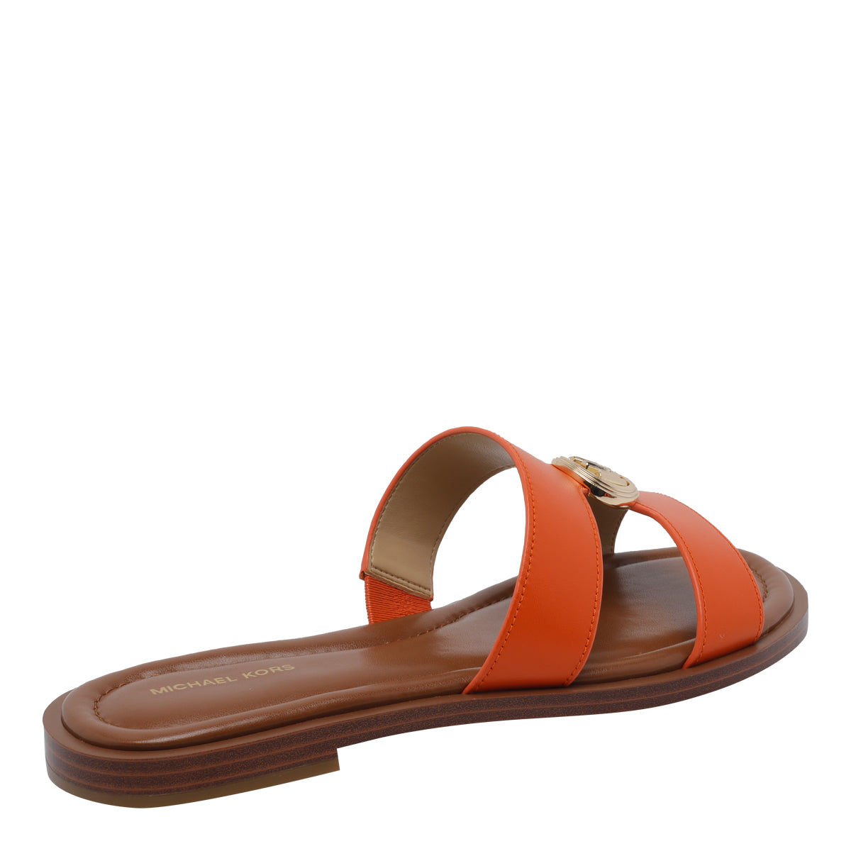 Michael Kors Sandals Orange Calf Leather/rubber Sole