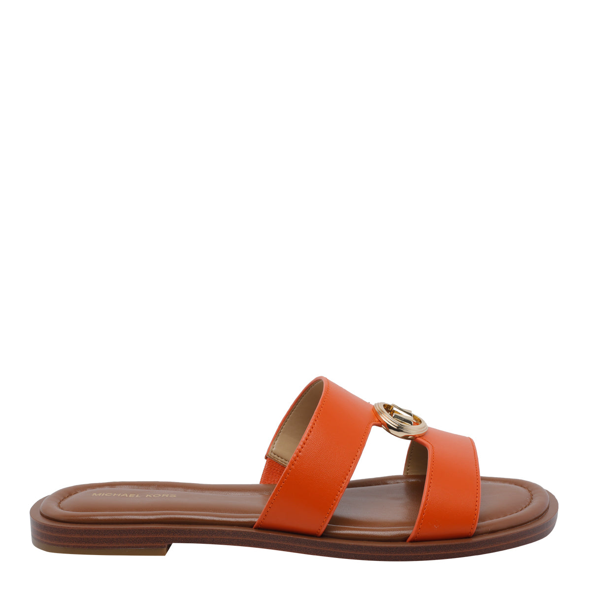 Michael Kors Sandals Orange Calf Leather/rubber Sole